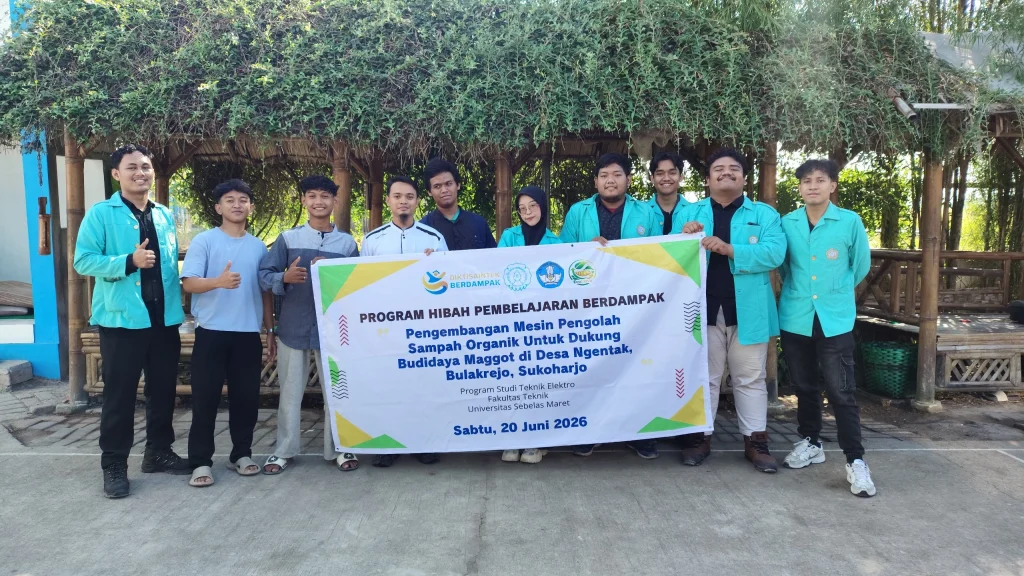 Penelitian yang dilakukan oleh tim PKM Program Studi Teknik Elektro UNS yang dipimpin oleh Ir. Sutrisno, S.T., M.Sc., Ph.D. berhasil mengembangkan mesin pencacah sampah organik berkapasitas sekitar 50 kg per jam. (Istimewa)