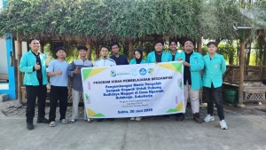 Penelitian yang dilakukan oleh tim PKM Program Studi Teknik Elektro UNS yang dipimpin oleh Ir. Sutrisno, S.T., M.Sc., Ph.D. berhasil mengembangkan mesin pencacah sampah organik berkapasitas sekitar 50 kg per jam. (Istimewa)